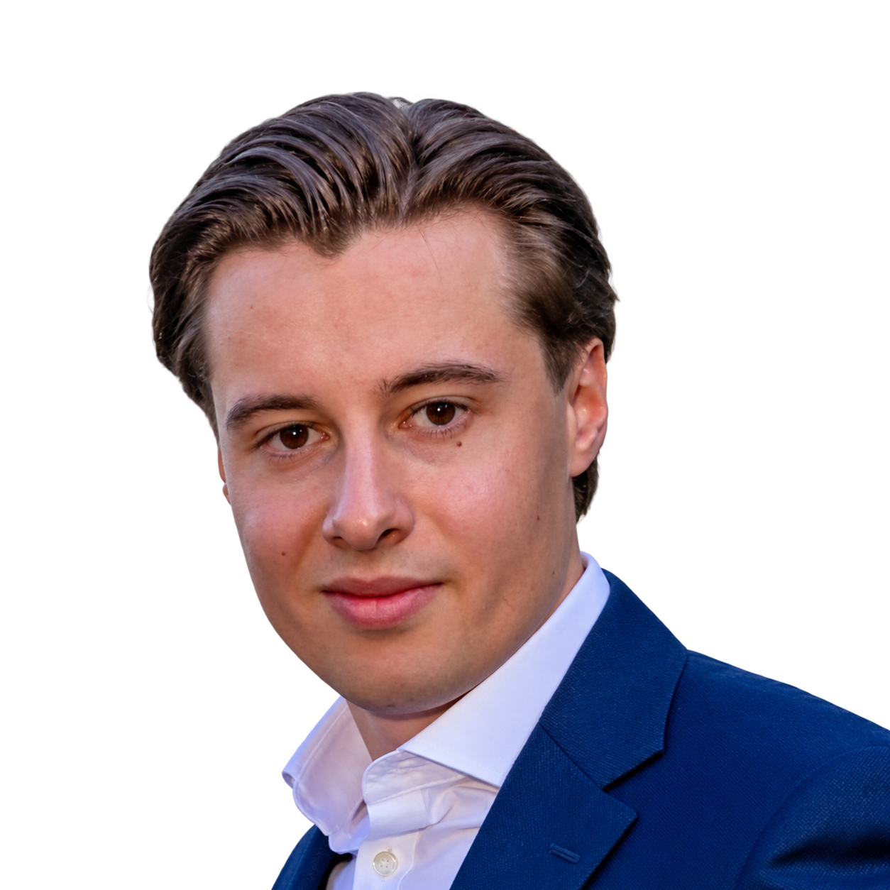 Hannes Richtscheid in a blue jacket